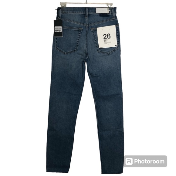 Re/Done Levis Blue Jeans Women, Size 26, Blue-Medium 2, 90s High Rise Ankle Crop - Picture 2 of 13